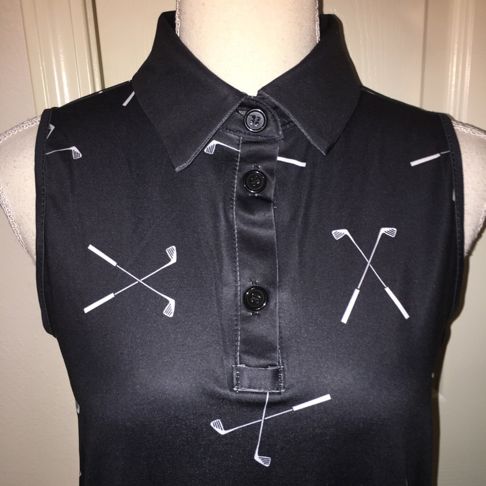 Emery Rose Golf Club Print Sleeveless Top